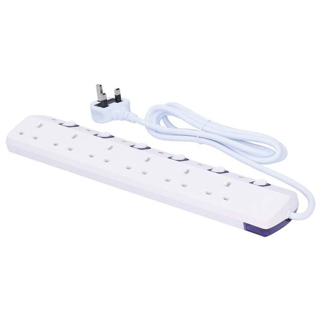 Masterplug Presa Elettrica Singola Bianca Da Incasso O Da Parete - Ricablabile Con Fusibile, Senza Spina E Cavo, 80x60x28 Mm, Per Fai-Da-Te