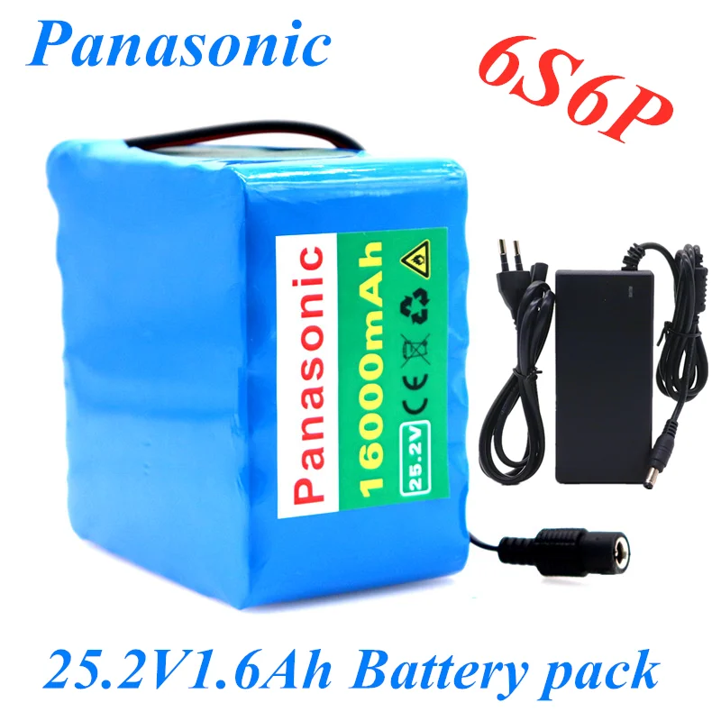 Panasonic 6S6P 24 В 16Ah 20A BMS 500 ватт 25,2 в литиевая батарея электрический мотор велосипед Скутер инвалидная коляска Кроппер батарея