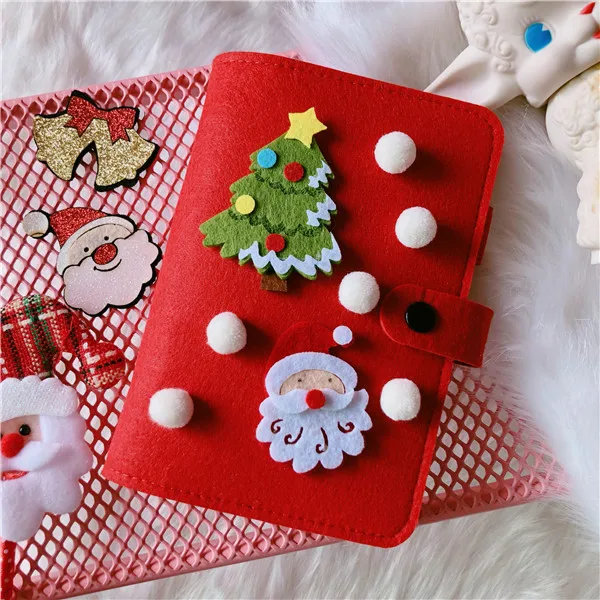 

Notebook Cute Cartoon Christmas Elk Christmas Book Hand Loose-leaf Notebook Diary Child Gift JFlyer