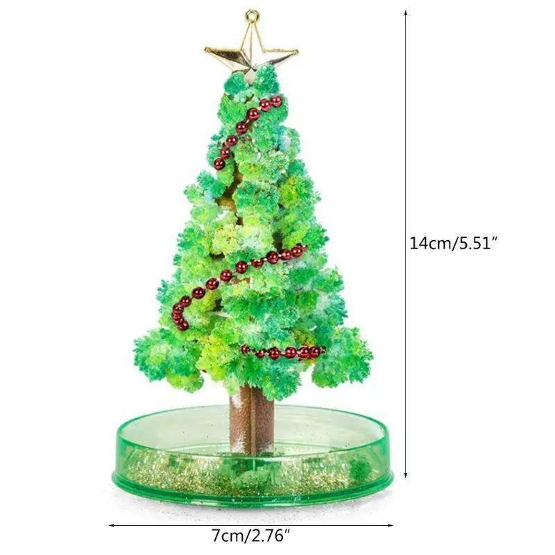 1 шт. Магический кристалл Рождественская елка Набор бумажные украшения научная игрушка Подарки Рождественские елки