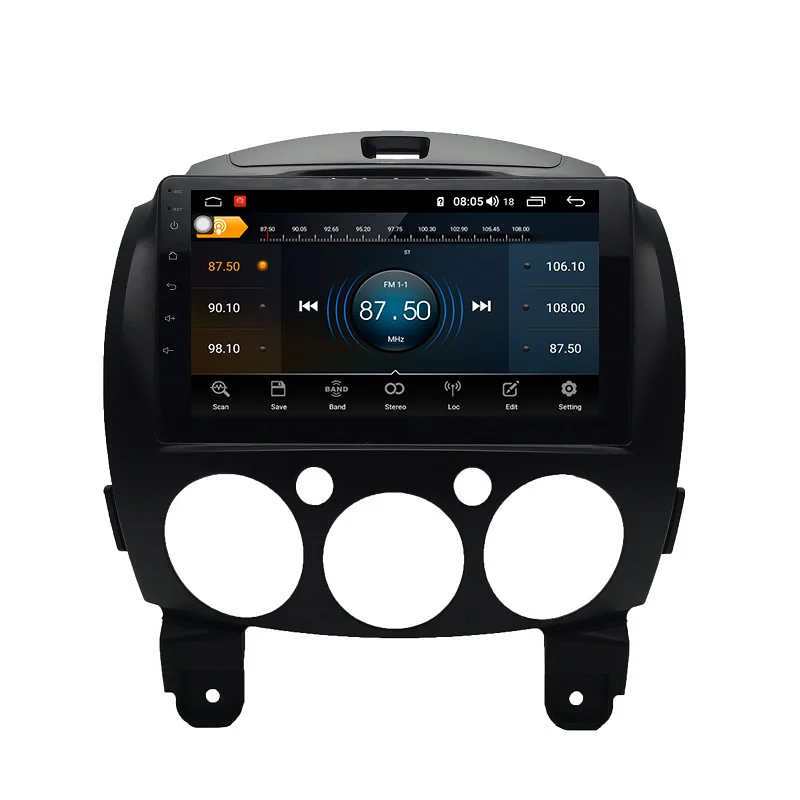 Discount Car audio Android 9.0 8-core 4/64G for Mazda 2 with DSP Carplay Radio BT GPS navigation support WIFI and 4G internet 4