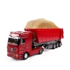 Realistic Shape Simulation RC Heavy Duty Truck Large Load 45 Degree Turning Bucket Sound Effect Fully Controllable RC Truck Toy 6