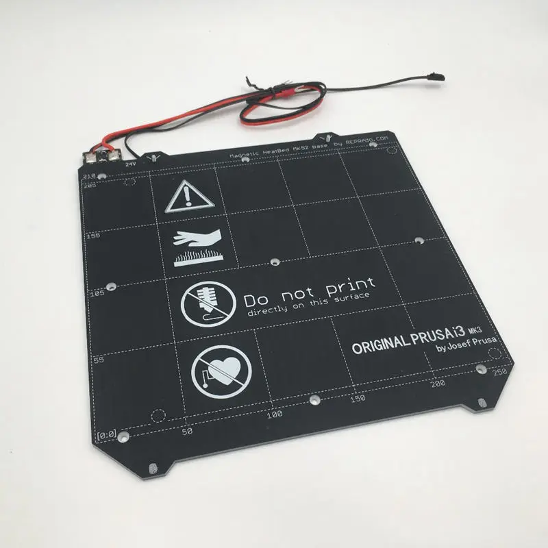 Части 3d принтера клон I3 Mk3 3d принтер с подогревом Магнитный Mk52 Тепловая 24V сборка