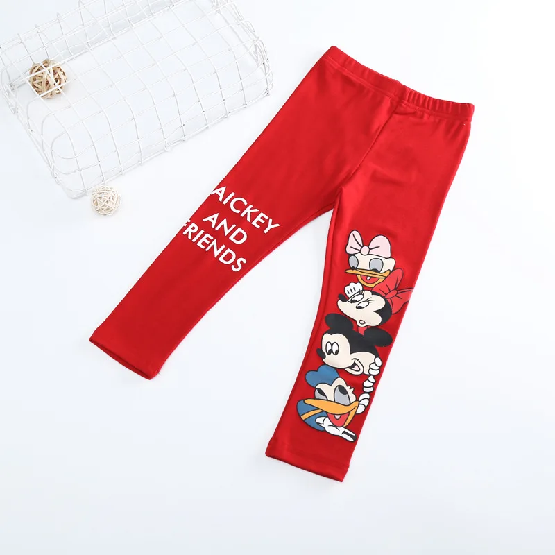 Детские штаны с Микки Маусом для мальчиков и девочек; леггинсы с Минни для девочек; штаны для малышей; детские брюки; детские леггинсы; Одежда для мальчиков