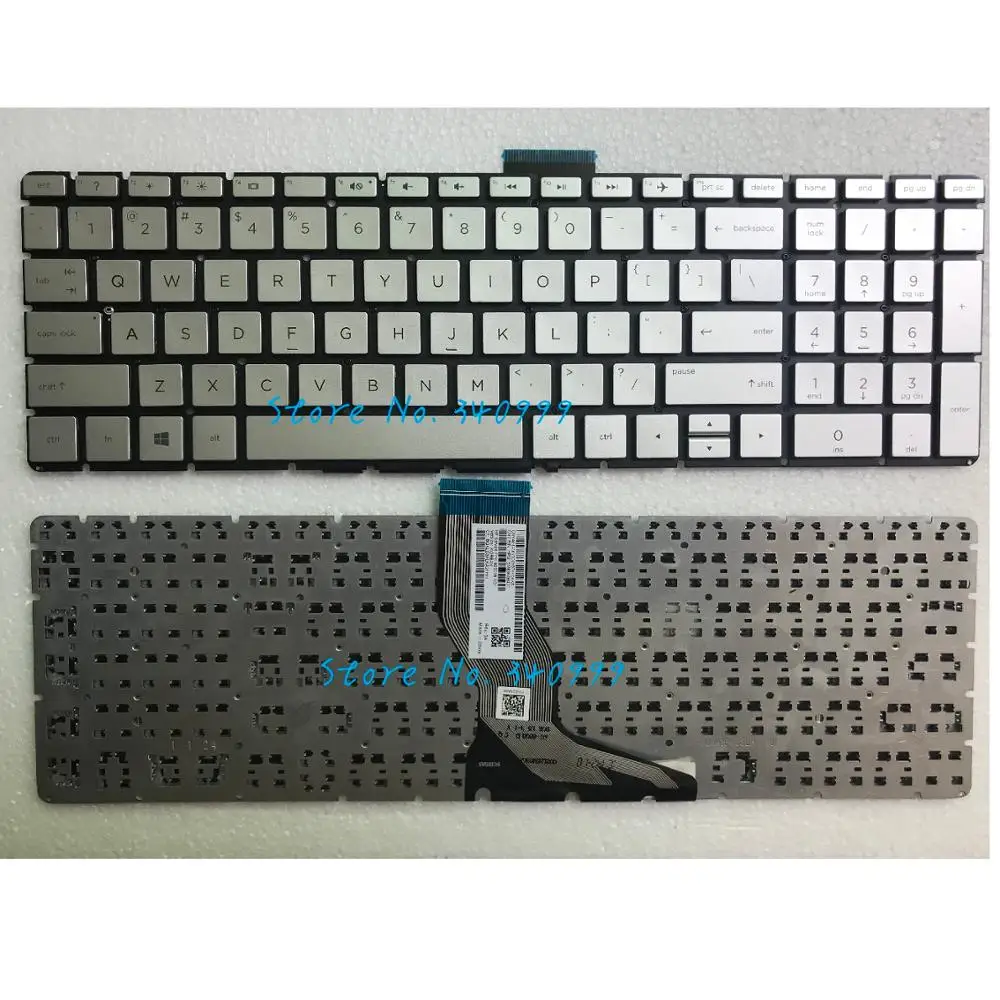 Новая клавиатура для HP 15-bs100 15-bs500 15-bs600 15-cd 17-ar 17-bs 15-bs US silver | Компьютеры и офис
