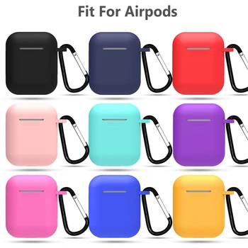

Soft Silicone Cases For Apple Airpods 1/2 Shockproof Protective Wireless Earphone Cover Case For Apple Air Pods accessories