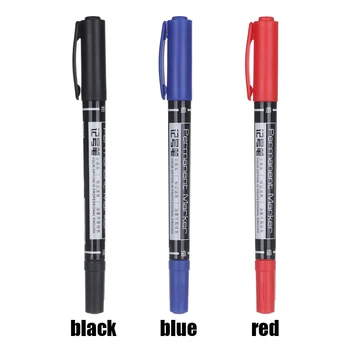 

1Pcs Colored Twin Tip Pens 0.5/1mm Fast Dry Permanent Paint Marker Pens Fine Point Hook Line Pen for Calligraphy Graphic Drawing