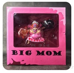 BIG MOM with box Одна деталь GK фигурка аниме Charlotte Linlin ПВХ 18 см Модель Коллекция Изысканная игрушка большая мама для детей Figma подарок статуя - Цвет: BIG MOM with box