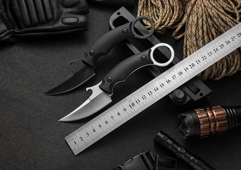 HS инструменты Мако тактический нож karambit M690 лезвие из нержавеющей стали для охоты выживания фиксированные ножи G10 ручка коготь нож