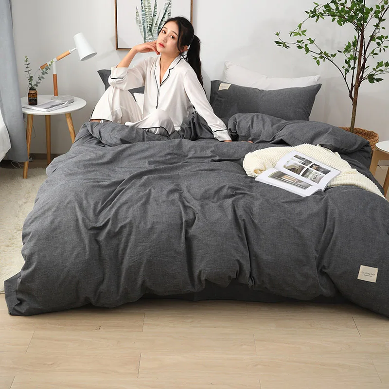Домашний взрослый пододеяльник мытое хлопковое стеганное одеяло king size 220x240 см пододеяльник комплект постельного белья цельный