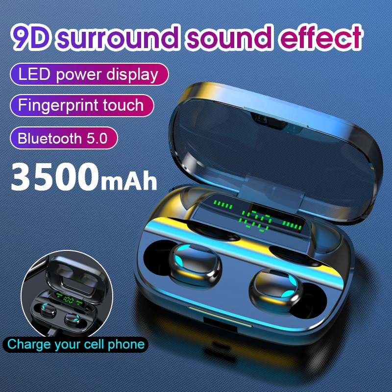 TWS-наушники с поддержкой Bluetooth 3500 и сенсорным управлением | Электроника