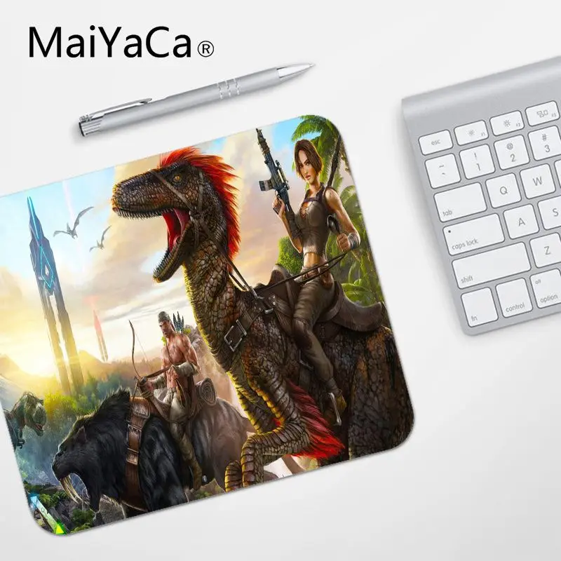 MaiYaCa Top Quality ARK Survival Evolved Park mouse pad gamer play mats Top Selling Wholesale Gaming Pad mouse - Цвет: No Lock Edge18x22cm