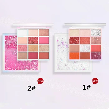 

New 1pcs Bight Star 12 Colors Makeup Eyeshadow Palette Matte Pearl Flicker Smoky Eye Shadow in One Palette Blush Makeup eyes