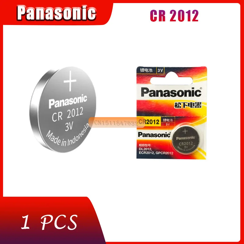 1 х абсолютно аккумулятор для PANASONIC cr2012 3v кнопочные батарейки для часов компьютера cr 2012