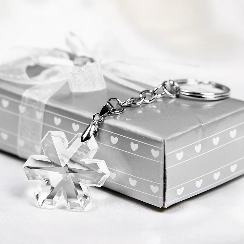 Manufacturers Direct Selling European Style Creative Wedding Gift Return Small Gifts Crystal Five-pointed Star Keychain Promotio