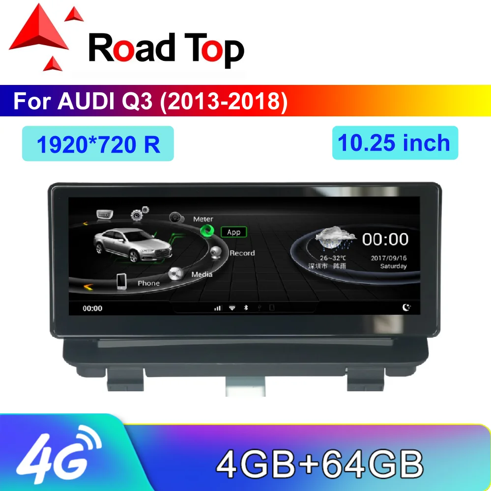 8," Android Сенсорный экран для Audi Q3 2013- с Bluetooth радио gps навигация автомобиля Wi-Fi головное устройство дисплей