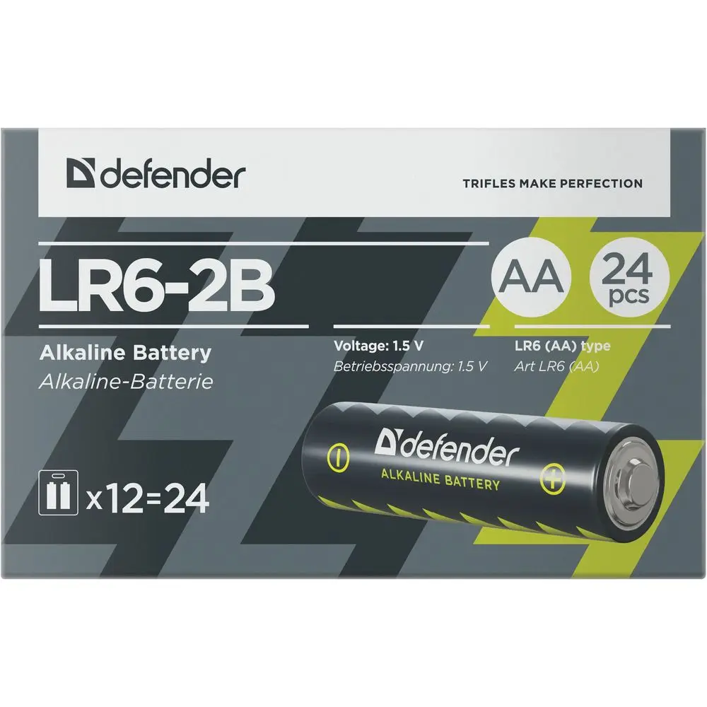 Батарейка LR6-2B AA, в блистере 2 шт
