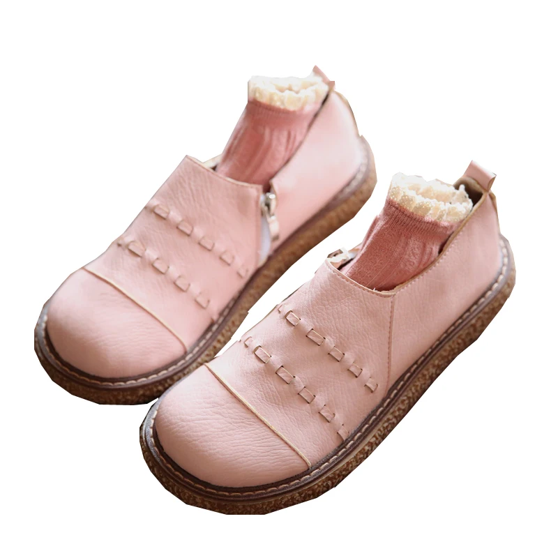 Японские Оригинальные кукольные туфли с большим носком; маленькие кожаные туфли в ретро-стиле; женские повседневные тонкие туфли в стиле Харадзюку