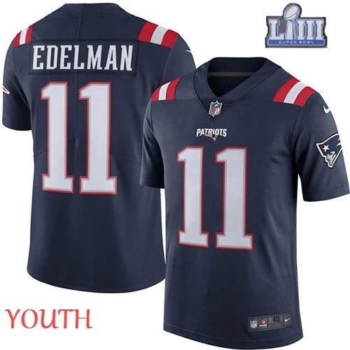 Молодежные Дети Новая Англия Rob Gronkowski Патриоты Super Bowl LIII Bound Rush jersey - Цвет: YOUTH