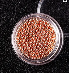 Rose Gold 1.5mm Zziell Стразы для ногтей мини маленькие из нержавеющей стали 3D бусины черный золотой серебряный DIY инструменты украшения для дизайна ногтей - Цвет: Rose Gold 1.5mm