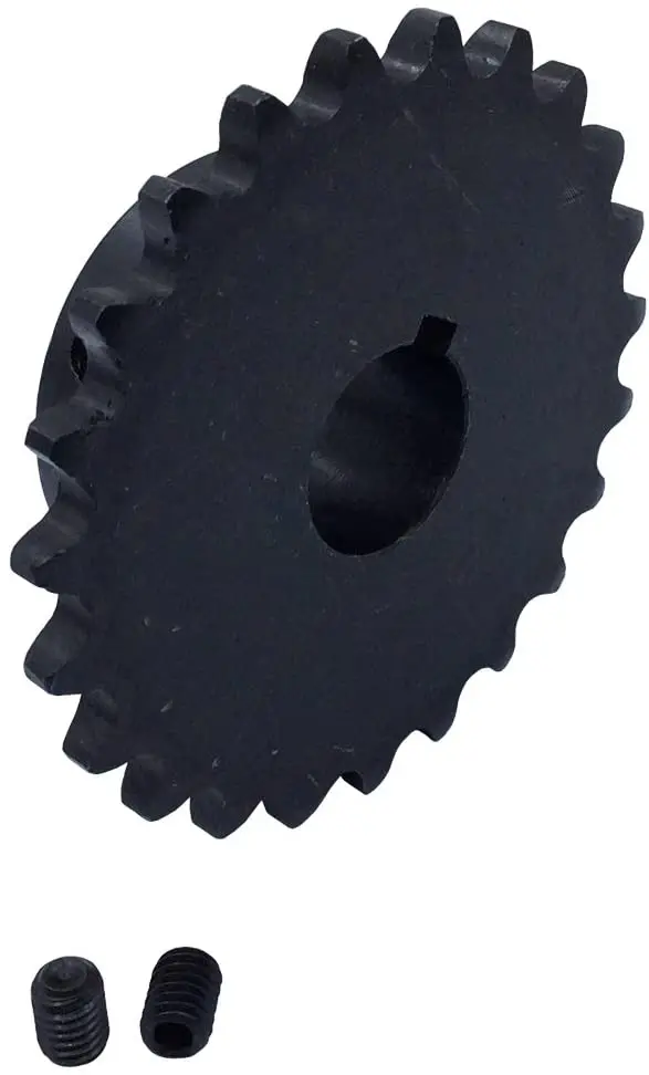 Chain Wheel 35 Roller Chain Sprocket 5/8" Bore 20 Teeth B Type Pitch 0.375 inches # 45 Steel Black