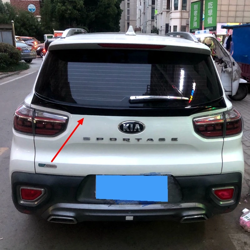 Для Kia Sportage Средний спойлер высокого качества ABS Материал заднее крыло праймер цвет задний спойлер на крышу