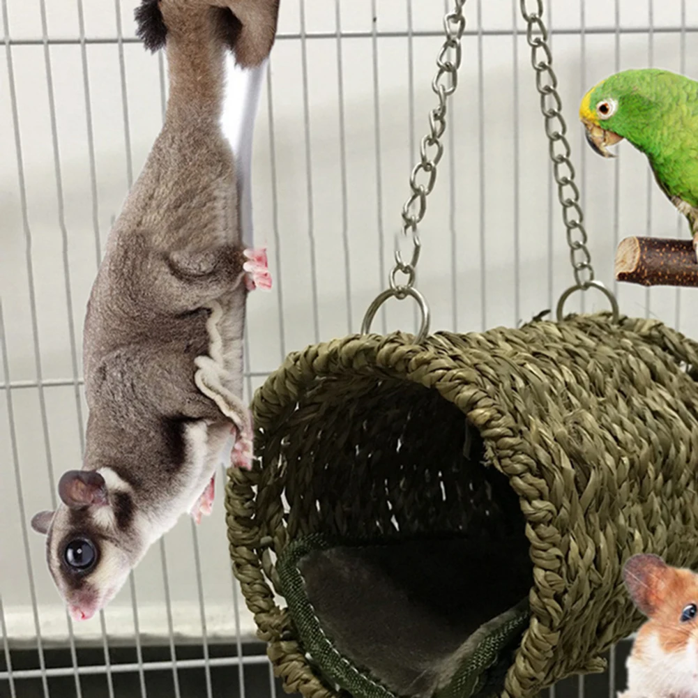 New Parrot Nest Hammock Hanging bird Cage Warm Winter Birds Cage Bed Toys Hamster House parrot cage Ornament Decoration New Parrot Nest Hammock Hanging bird Cage Warm Winter Birds Cage Bed Toys Hamster House parrot cage Ornament Decoration
