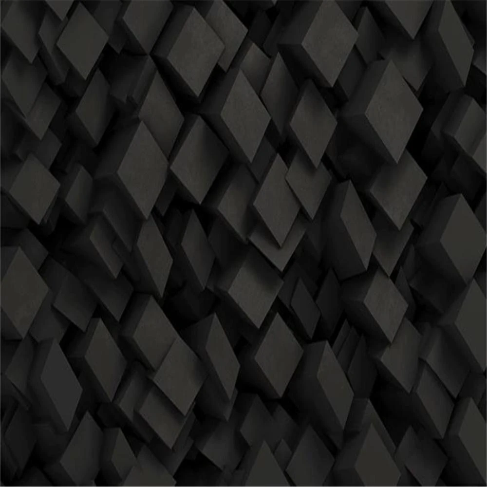 シンプルな抽象黒壁紙 3d ステレオ幾何壁紙ソファテレビの背景の壁 壁紙 Aliexpress