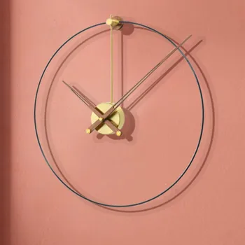 

Spain European-Style Luxury Wall Clock Gold Modern Creative Wall Watch Silent Living Room Clocks Wall Home Decor Reloj Gift D032