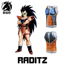 Летний Стиль молодежный популярный бренд аниме Dragon Ball Raditz 3D жилет с рисунком спортивный жилет для фитнеса