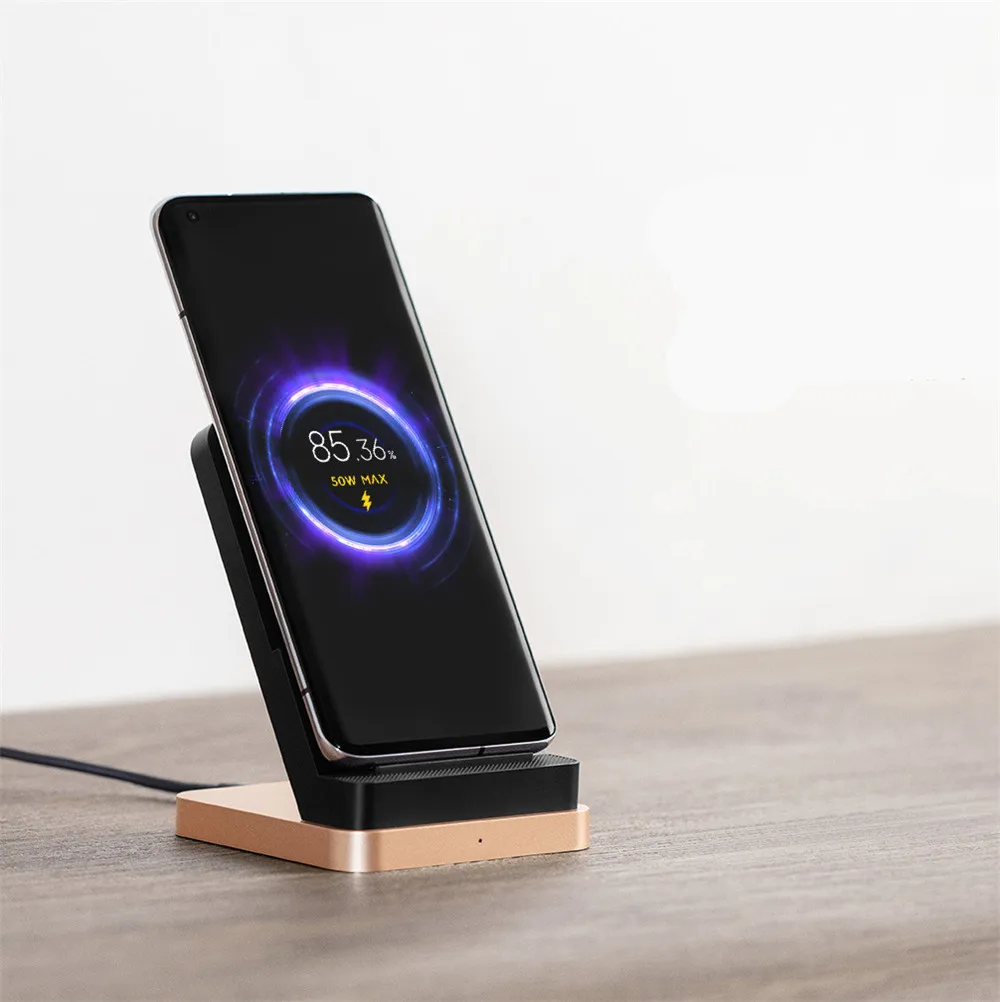 Refrigerado a ar Carregador sem Fio Suporte para Xiaomi 9 para Iphone Original Xiaomi Vertical Carregamento Rápido qi 10 mi 55w Max - Image 4