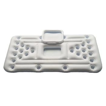 

24 Cup Holder Inflatable Beer Pong Table Pool Float Water Party Fun Raft Floating Pool Pong Game Air Mattress Cooler 2020 Summer