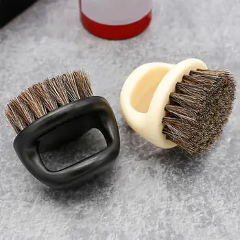 

1 Pcs Ring Design Men Shaving Brush Plastic Portable Barber Beard Brushes Facial Beard Cleaning Tool Razor Brush with Handle