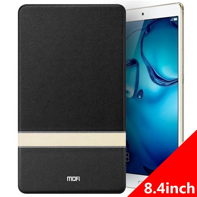 Black Для huawei MediaPad M5 8," чехол MOFI Флип PU кожаный смарт-чехол SHT-AL09/SHT-W09 Ультратонкий Стенд планшет защитный щит - Цвет: Black