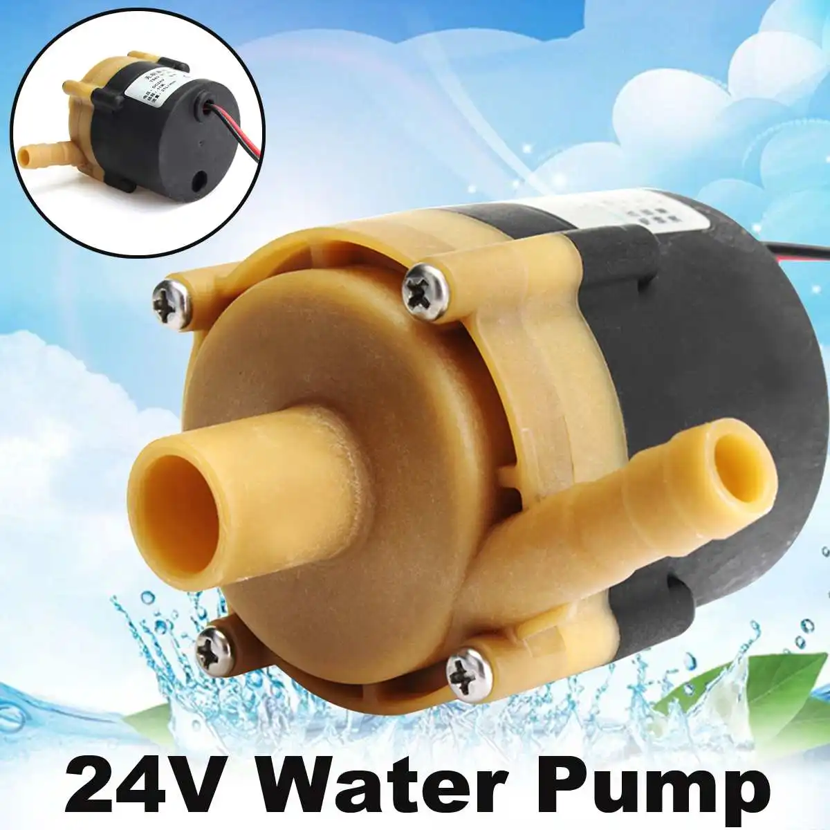 

DC 24V 55W Brushless Motor Fluid Transfer Circulation Water Pump 2.3A 21L/min 11M
