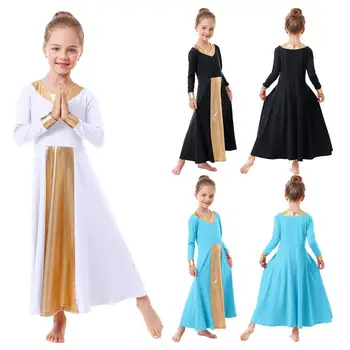 

Ballet Dress Girls Child Praise Dress Ballet Dance Dress Liturgical Dance Dress Praise Dance Dress Pleated Swing Dancer Dress