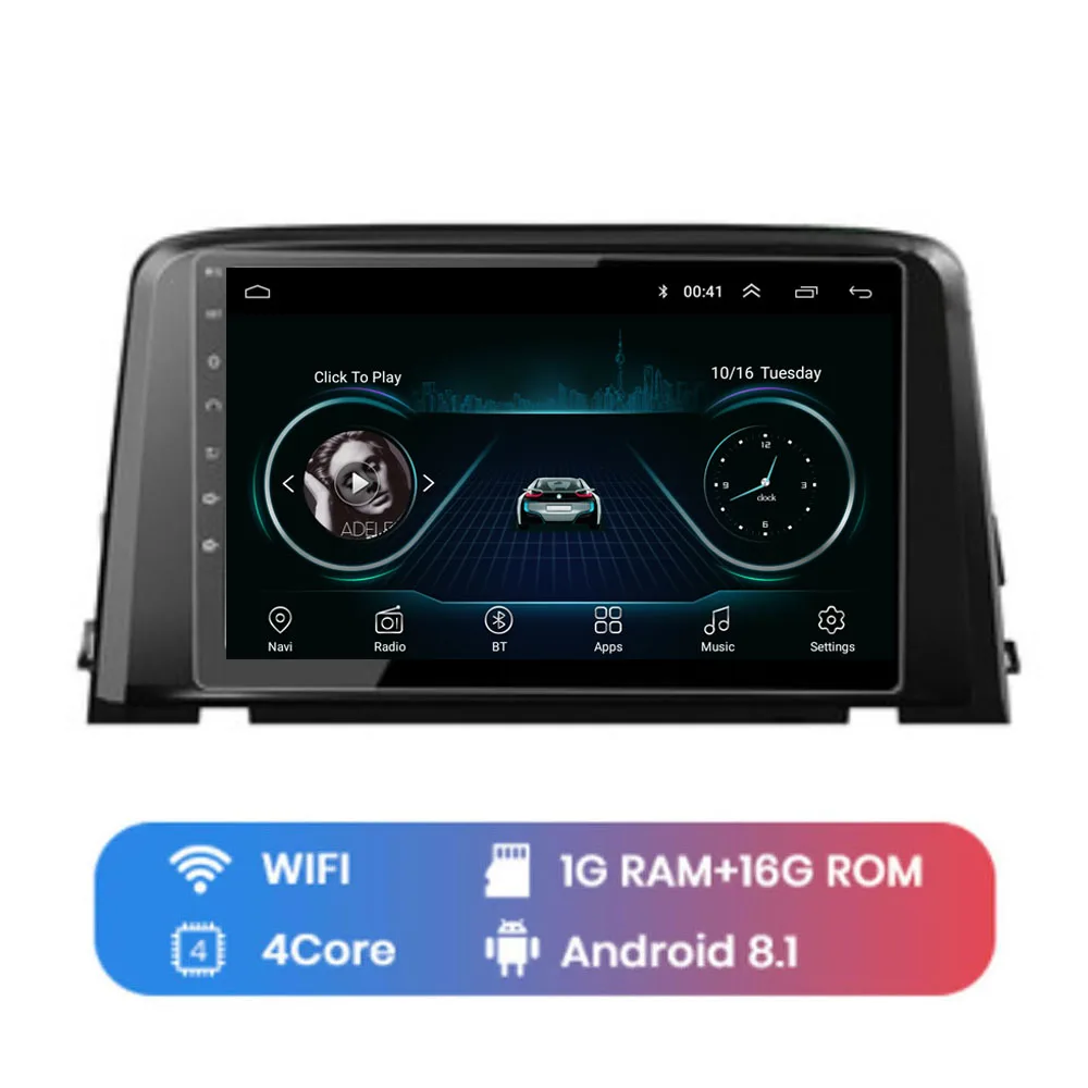 " 4G LTE Android 8,1 для KIA CERATO/K3/FORTE мультимедиа стерео автомобильный dvd-плеер навигация gps радио - Цвет: WIFI (1G 16G)