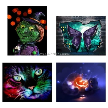 

5D Round Diamond Painting by Number Kits, Part Drill Rhinestone Embroidery Cross Stitch Pictures for Christmas Home Deco 831F