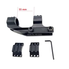 1" inch Dual Ring Tactical Cantilever Rifle Scope Mount Tri Rail with 2 CAPS