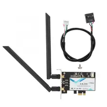2400 Мбит/с PCI-E настольная сетевая карта для Intel AX200 802.11ax WiFi6 с Bluetooth 5,0 низкая перегородка настольная сетевая карта