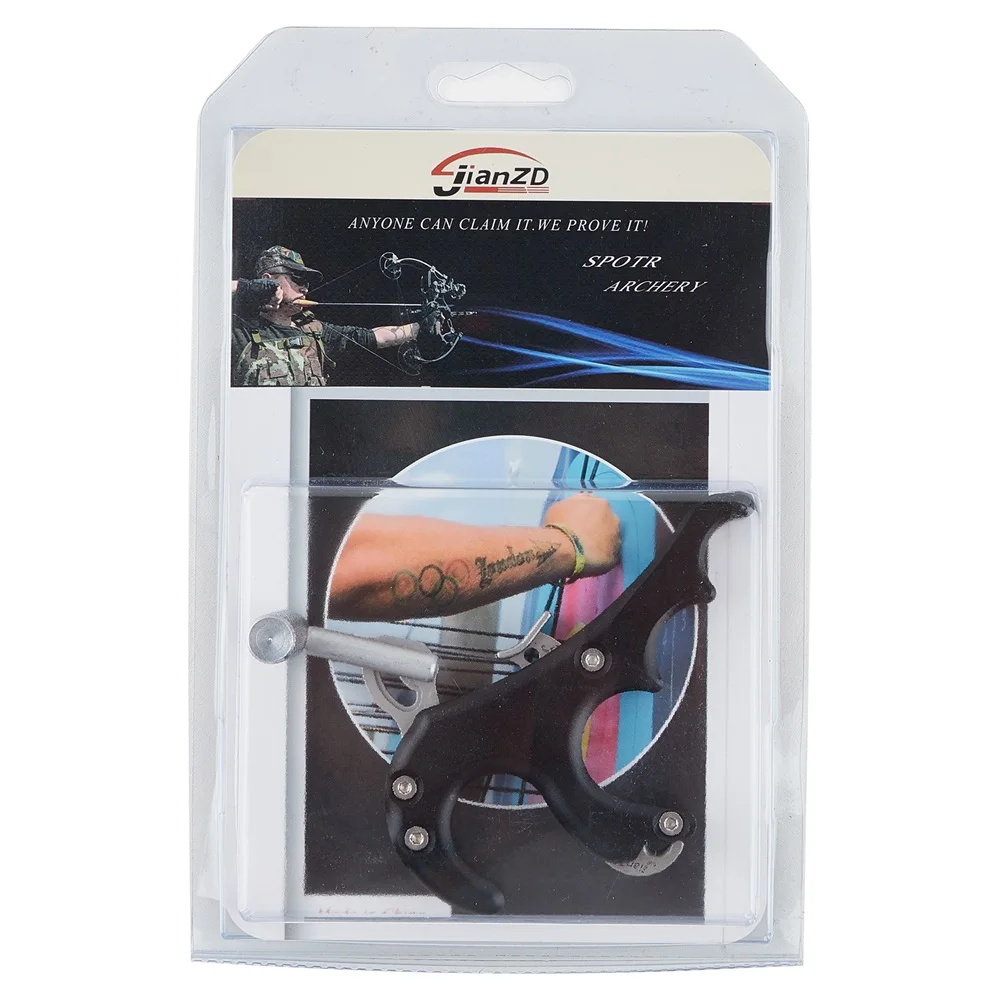 Высокое качество волк 4 пальца алюминиевый сплав блочный лук релиз помощь для