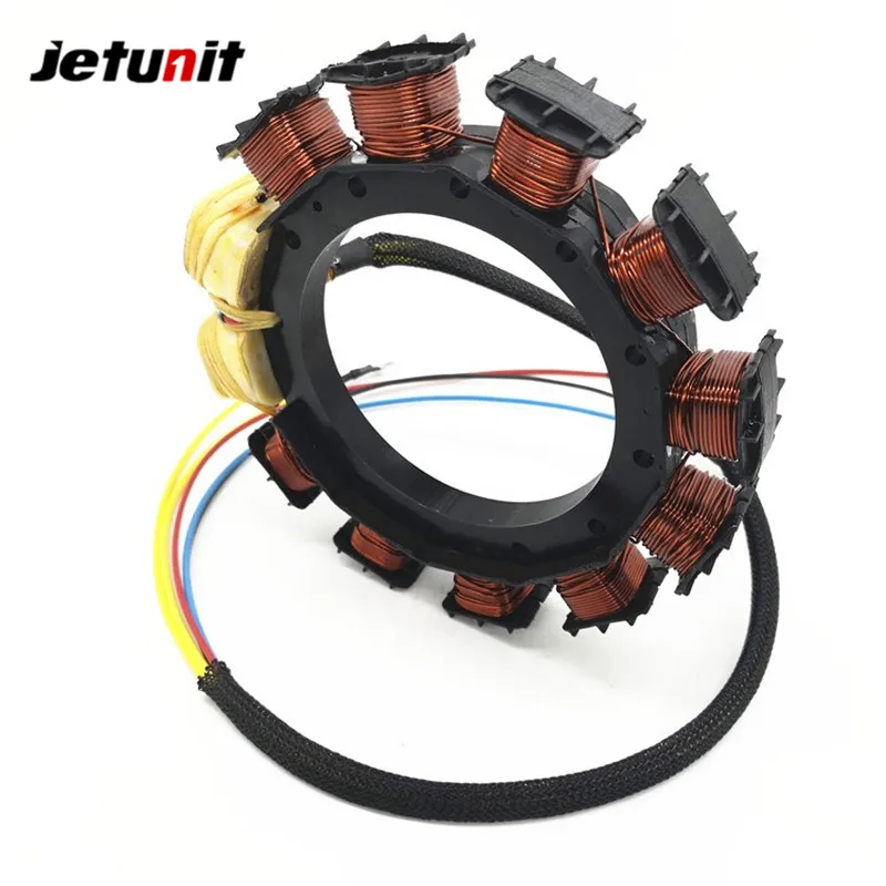 JETUNIT Outboard Stator For Mercury 1972-1981 40HP 10amp 2Cyl 398-5255,398-5256,398-4770,174-5255,18-5856
