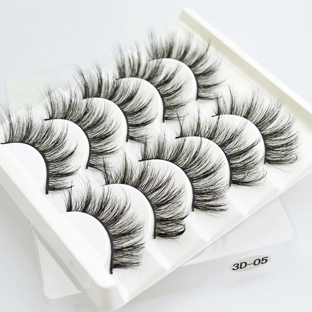 

5pairs Magnetic Eyelashes Extension Natural False Eyelashes on magnets Reusable 3D Magnetic Fake Eye Lashes Makeup Soft Easy To