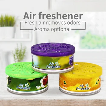 

Car Air Freshener Car Perfume Gel Can Fragrance Box Solid Perfume Deodorant Vanilla Fragrance Interior Accessories 2.47oz