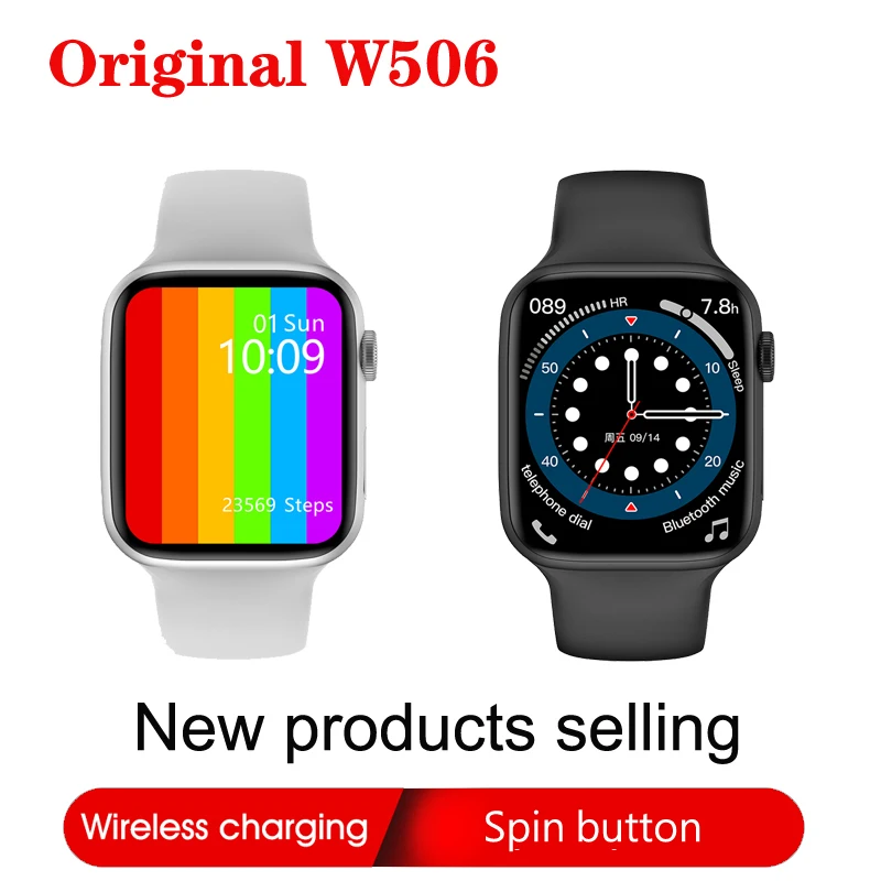 IWO 13 Lite W506 44MM 40MM Smart Watch Series 6 Wireless Charging Bluetooth Call Rotate Button Waterproof Smartwatch PK W26 W56