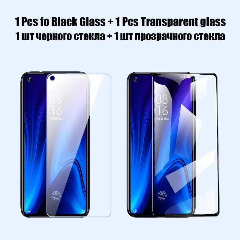 2 в 1 Гидрогелевая пленка и стекло для камеры для huawei honor 10 9 lite, закаленное стекло, Защита экрана для honor 8x9x20 pro 10i glass - Цвет: 1black 1Transparent