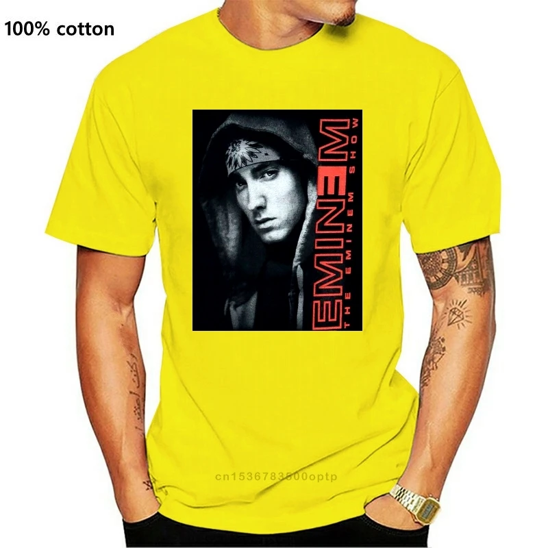 Винтажная Футболка 2003 Eminem Show Tour черная футболка с рисунком фруктов ткацкого