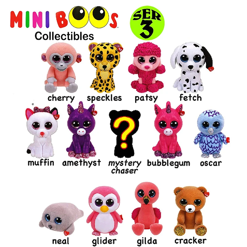 Details about   Lot of 5 Ty MINI BOOS Series 3 Hand Painted Vinyl Beanies Figurines Collectible 