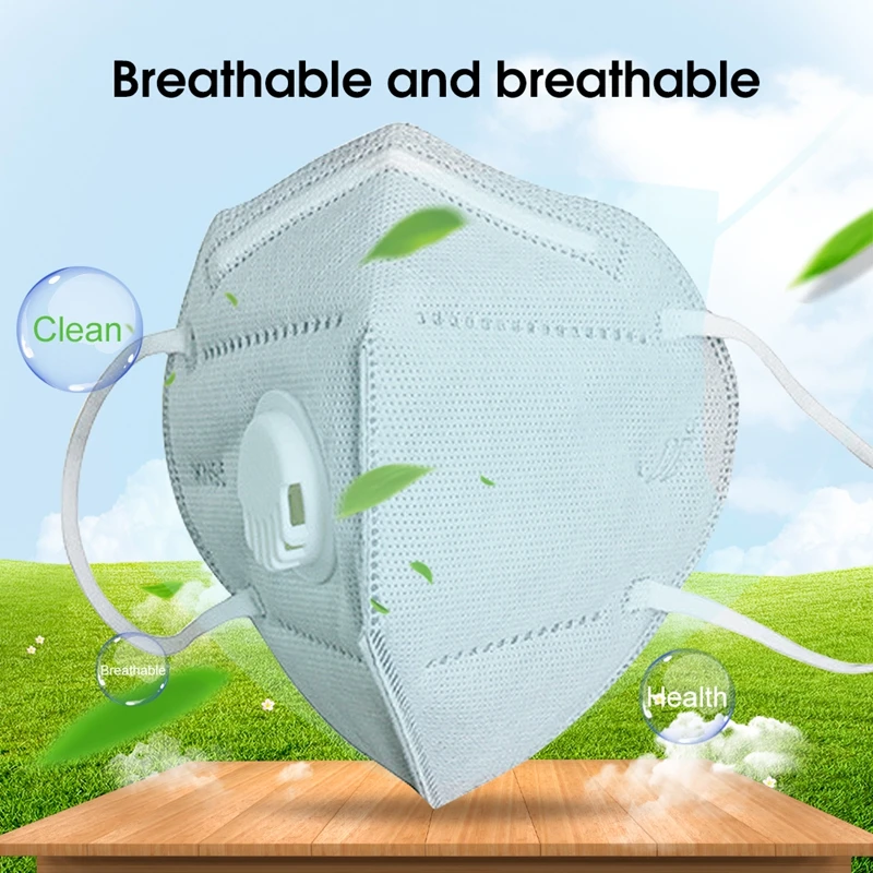 

50PCS KN95 Mouth Mask Respirator Anti Dust PM2.5 Mouth-muffle Anti Flu health care Reusable Face Mask Air Pollution Over 95%