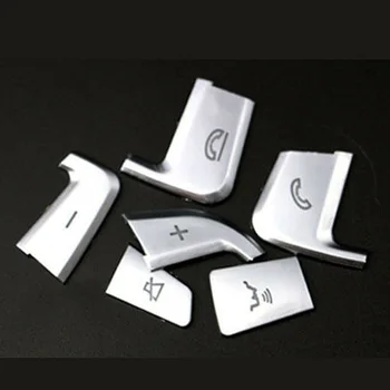

Button Cover Steering Wheels Trim Decals For Benz C GLC C200 C180 C300 Class Interior Mouldings Replacements